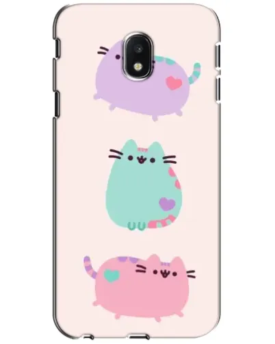 Чехол для Samsung Galaxy J3 2017 (J330FN EU) с картинкой «Pusheen трио» Чехол для Samsung Galaxy J3 2017 (J330FN EU) с картинкой «Pusheen трио»