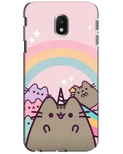 Чехол для Samsung Galaxy J3 2017 (J330FN EU) с картинкой «Единорог Pusheen»