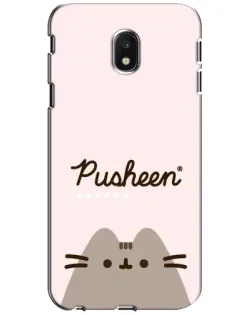 Чехол для Samsung Galaxy J3 2017 (J330FN EU) с картинкой «Pusheen логотип»