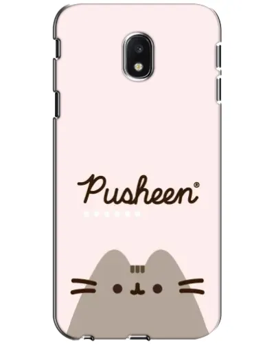 Чехол для Samsung Galaxy J3 2017 (J330FN EU) с картинкой «Pusheen логотип» Чехол для Samsung Galaxy J3 2017 (J330FN EU) с картинкой «Pusheen логотип»