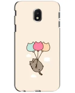 Чехол для Samsung Galaxy J3 2017 (J330FN EU) с картинкой «Пушин на шариках»