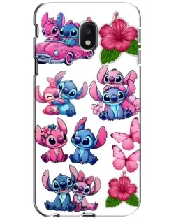Чехол для Samsung Galaxy J3 2017 (J330FN EU) с картинкой «Стикеры Stitch и Angel» Чехол для Samsung Galaxy J3 2017 (J330FN EU) с картинкой «Стикеры Stitch и Angel»