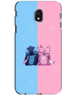 Чехол для Samsung Galaxy J3 2017 (J330FN EU) с картинкой «Stitch и Angel Love» Чехол для Samsung Galaxy J3 2017 (J330FN EU) с картинкой «Stitch и Angel Love»