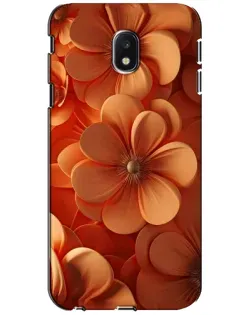 Чехол для Samsung Galaxy J3 2017 (J330FN EU) с картинкой «Оранжевый макро цветок»