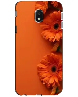 Чехол для Samsung Galaxy J3 2017 (J330FN EU) с картинкой «Оранжевые герберы»