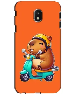 Чехол для Samsung Galaxy J3 2017 (J330FN EU) с картинкой «Капибара на скутере»