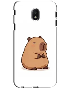 Чехол для Samsung Galaxy J3 2017 (J330FN EU) с картинкой «Толстенькая капибара»