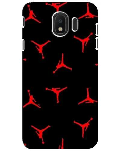 Чехол для Samsung Galaxy J4 2018 (SM-J400F) с картинкой «Jordan Red Pattern»