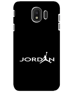 Чехол для Samsung Galaxy J4 2018 (SM-J400F) с картинкой «Jordan White Logo» Чехол для Samsung Galaxy J4 2018 (SM-J400F) с картинкой «Jordan White Logo»
