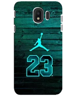 Чехол для Samsung Galaxy J4 2018 (SM-J400F) с картинкой «Jordan Cyan 23» Чехол для Samsung Galaxy J4 2018 (SM-J400F) с картинкой «Jordan Cyan 23»