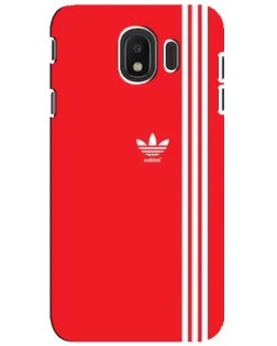 Чохол для Samsung Galaxy J4 2018 (SM-J400F) з картинкою «Червоний мінімалізм Adidas»