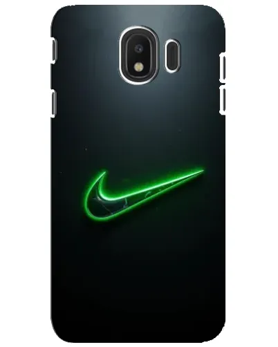 Чехол для Samsung Galaxy J4 2018 (SM-J400F) с картинкой «Неоновый контур Nike»