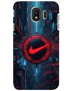 Чехол для Samsung Galaxy J4 2018 (SM-J400F) с картинкой «Техногенный стиль Nike»