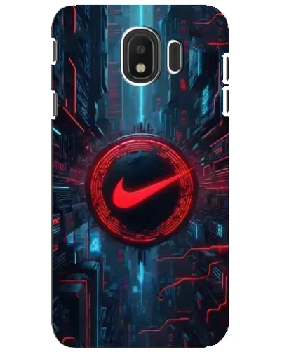 Чехол для Samsung Galaxy J4 2018 (SM-J400F) с картинкой «Техногенный стиль Nike»
