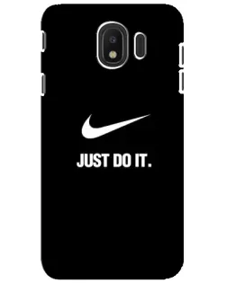 Чехол для Samsung Galaxy J4 2018 (SM-J400F) с картинкой «Классический принт Nike»