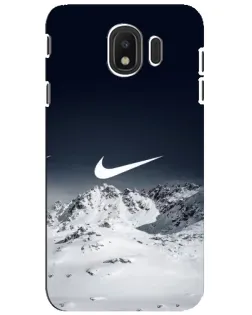 Чехол для Samsung Galaxy J4 2018 (SM-J400F) с картинкой «Nike — зимние горы»