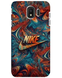 Чехол для Samsung Galaxy J4 2018 (SM-J400F) с картинкой «Nike в абстракции»