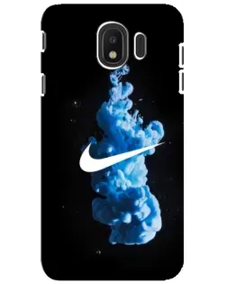 Чехол для Samsung Galaxy J4 2018 (SM-J400F) с картинкой «Nike и синий дым»