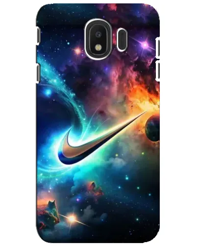 Чехол для Samsung Galaxy J4 2018 (SM-J400F) с картинкой «Космический Nike Swoosh»