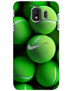 Чехол для Samsung Galaxy J4 2018 (SM-J400F) с картинкой «Теннисные мячи Найк»