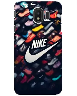 Чехол для Samsung Galaxy J4 2018 (SM-J400F) с картинкой «Коллекция кроссовок Nike»