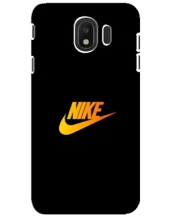 Чехол для Samsung Galaxy J4 2018 (SM-J400F) с картинкой «Золотой логотип Nike»