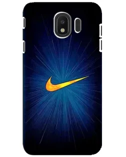 Чехол для Samsung Galaxy J4 2018 (SM-J400F) с картинкой «Синий пульс Nike»