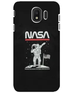 Чохол для Samsung Galaxy J4 2018 (SM-J400F) з картинкою «NASA — крокуємо по Місяцю»