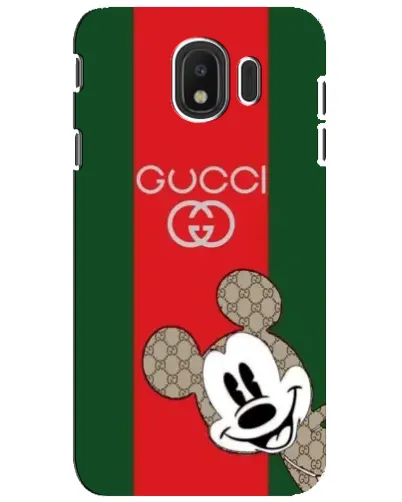 Чехол для Samsung Galaxy J4 2018 (SM-J400F) с картинкой «Gucci — полосы и Микки» Чехол для Samsung Galaxy J4 2018 (SM-J400F) с картинкой «Gucci — полосы и Микки»