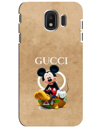 Чехол для Samsung Galaxy J4 2018 (SM-J400F) с картинкой «Микки Маус Gucci — крафт» Чехол для Samsung Galaxy J4 2018 (SM-J400F) с картинкой «Микки Маус Gucci — крафт»