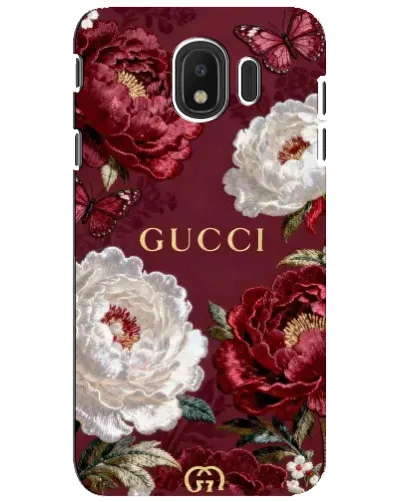 Чехол для Samsung Galaxy J4 2018 (SM-J400F) с картинкой «Gucci — бордовые розы» Чехол для Samsung Galaxy J4 2018 (SM-J400F) с картинкой «Gucci — бордовые розы»