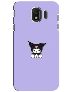 Чехол для Samsung Galaxy J4 2018 (SM-J400F) с картинкой «Kuromi — фиолетовый минимализм»