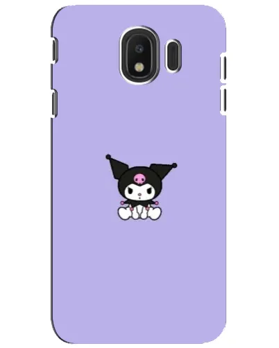 Чехол для Samsung Galaxy J4 2018 (SM-J400F) с картинкой «Kuromi — фиолетовый минимализм»