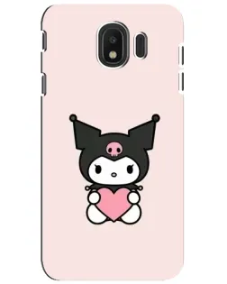 Чехол для Samsung Galaxy J4 2018 (SM-J400F) с картинкой «Kuromi и сердце»