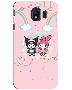 Чехол для Samsung Galaxy J4 2018 (SM-J400F) с картинкой «My Melody и Kuromi»