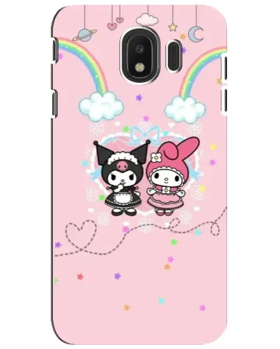 Чехол для Samsung Galaxy J4 2018 (SM-J400F) с картинкой «My Melody и Kuromi»