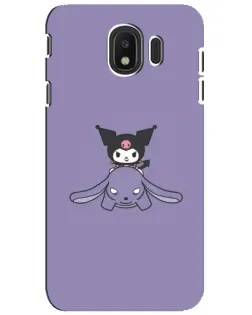 Чехол для Samsung Galaxy J4 2018 (SM-J400F) с картинкой «Kuromi на лиловом фоне»