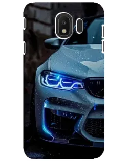 Чехол для Samsung Galaxy J4 2018 (SM-J400F) с картинкой «Взгляд BMW с синими фарами» Чехол для Samsung Galaxy J4 2018 (SM-J400F) с картинкой «Взгляд BMW с синими фарами»