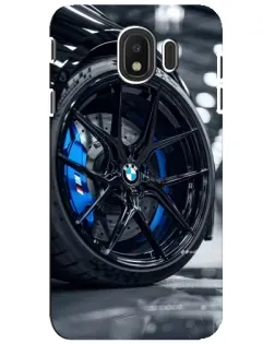 Чохол для Samsung Galaxy J4 2018 (SM-J400F) з картинкою «Колесо BMW зблизька»