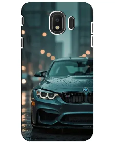 Чехол для Samsung Galaxy J4 2018 (SM-J400F) с картинкой «BMW в огнях города»