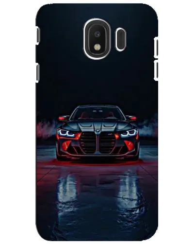 Чехол для Samsung Galaxy J4 2018 (SM-J400F) с картинкой «BMW на мокрой дороге»