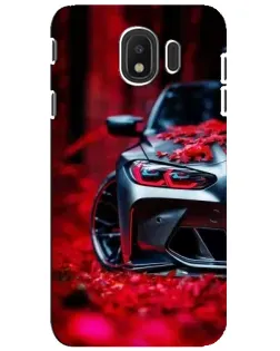 Чохол для Samsung Galaxy J4 2018 (SM-J400F) з картинкою «Спортивна BMW та квіти»