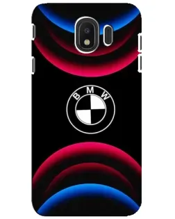 Чохол для Samsung Galaxy J4 2018 (SM-J400F) з картинкою «Логотип BMW та неонові дуги»