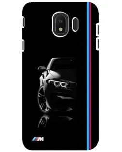 Чохол для Samsung Galaxy J4 2018 (SM-J400F) з картинкою «Силует BMW в темряві»