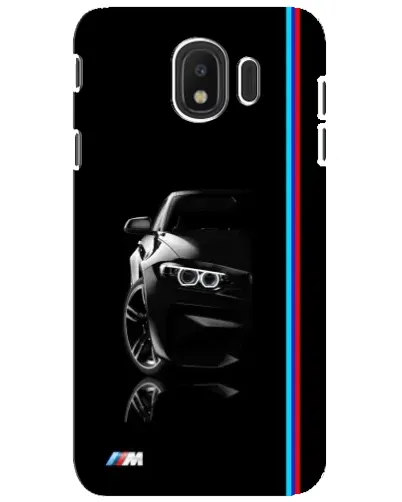 Чехол для Samsung Galaxy J4 2018 (SM-J400F) с картинкой «Силуэт BMW в темноте»