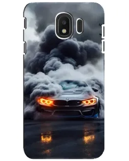 Чохол для Samsung Galaxy J4 2018 (SM-J400F) з картинкою «BMW у диму»
