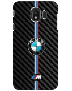 Чохол для Samsung Galaxy J4 2018 (SM-J400F) з картинкою «Емблема BMW та карбон»