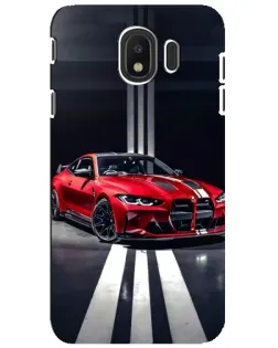Чохол для Samsung Galaxy J4 2018 (SM-J400F) з картинкою «Червона BMW на дорозі»