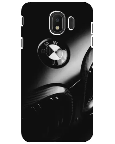 Чехол для Samsung Galaxy J4 2018 (SM-J400F) с картинкой «Эмблема BMW — макро»