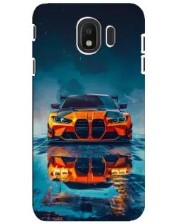 Чохол для Samsung Galaxy J4 2018 (SM-J400F) з картинкою «BMW — золота емблема»